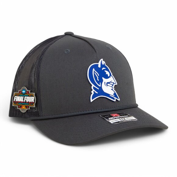 Duke Blue Devils 2025 Final Four 3D Snapback Trucker Rope Hat- Charcoal